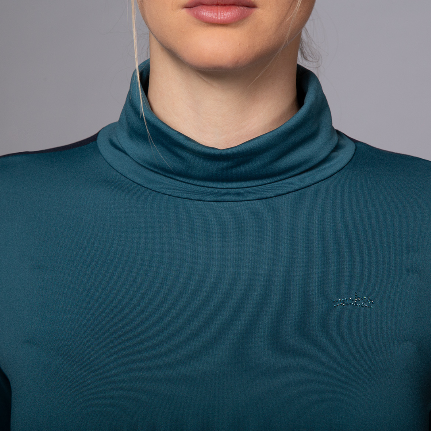 Schockemohle SPAlessia Ladies Long Sleeve Turtleneck, Emerald