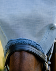 Amigo Fly Mask, Heather Blue/Blue & Silver