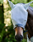 Amigo Fly Mask, Heather Blue/Blue & Silver