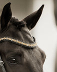 Lumiere Ariana Crystal Browband, Black Leather