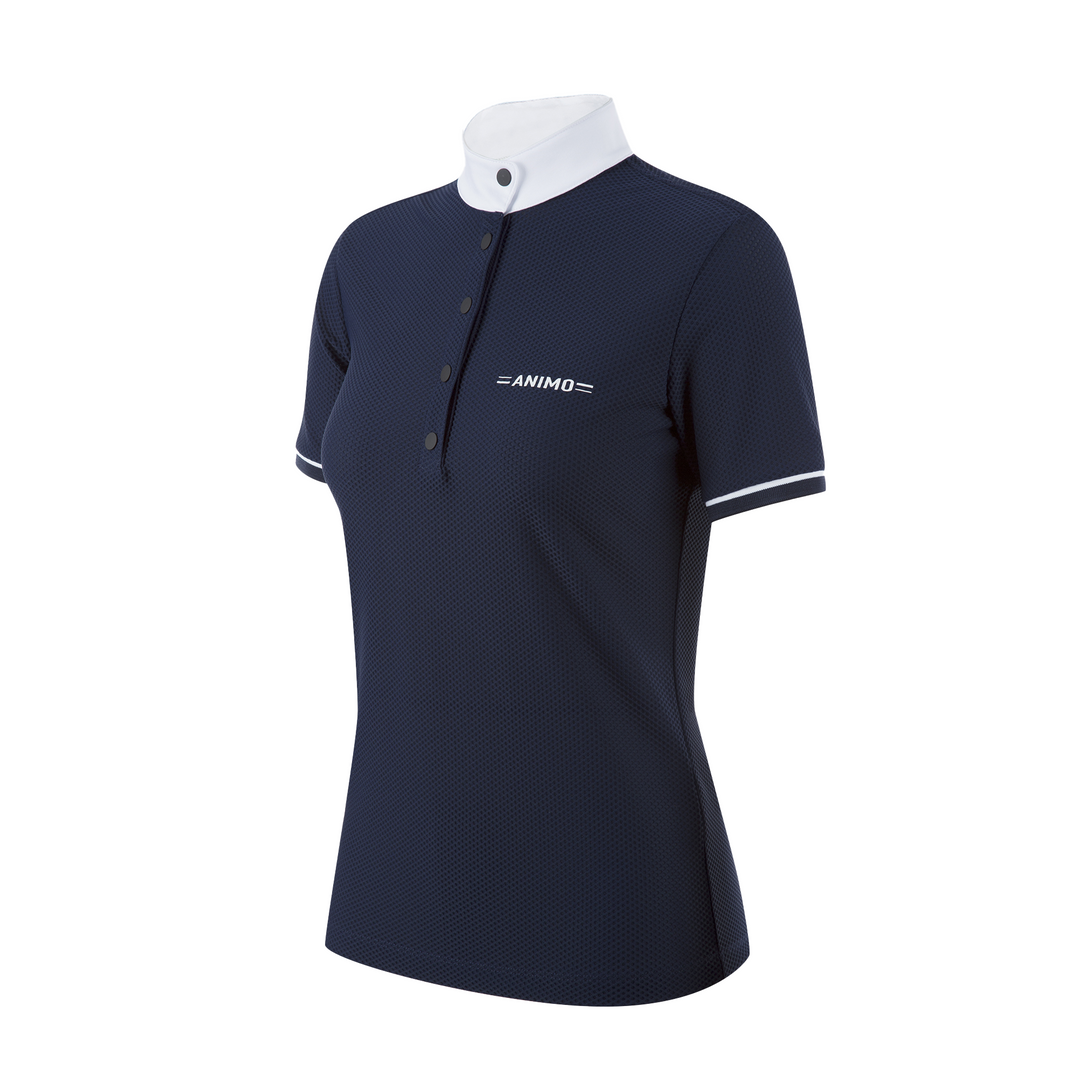 Animo Backy Ladies Short Sleeve Competition Shirt, Navy