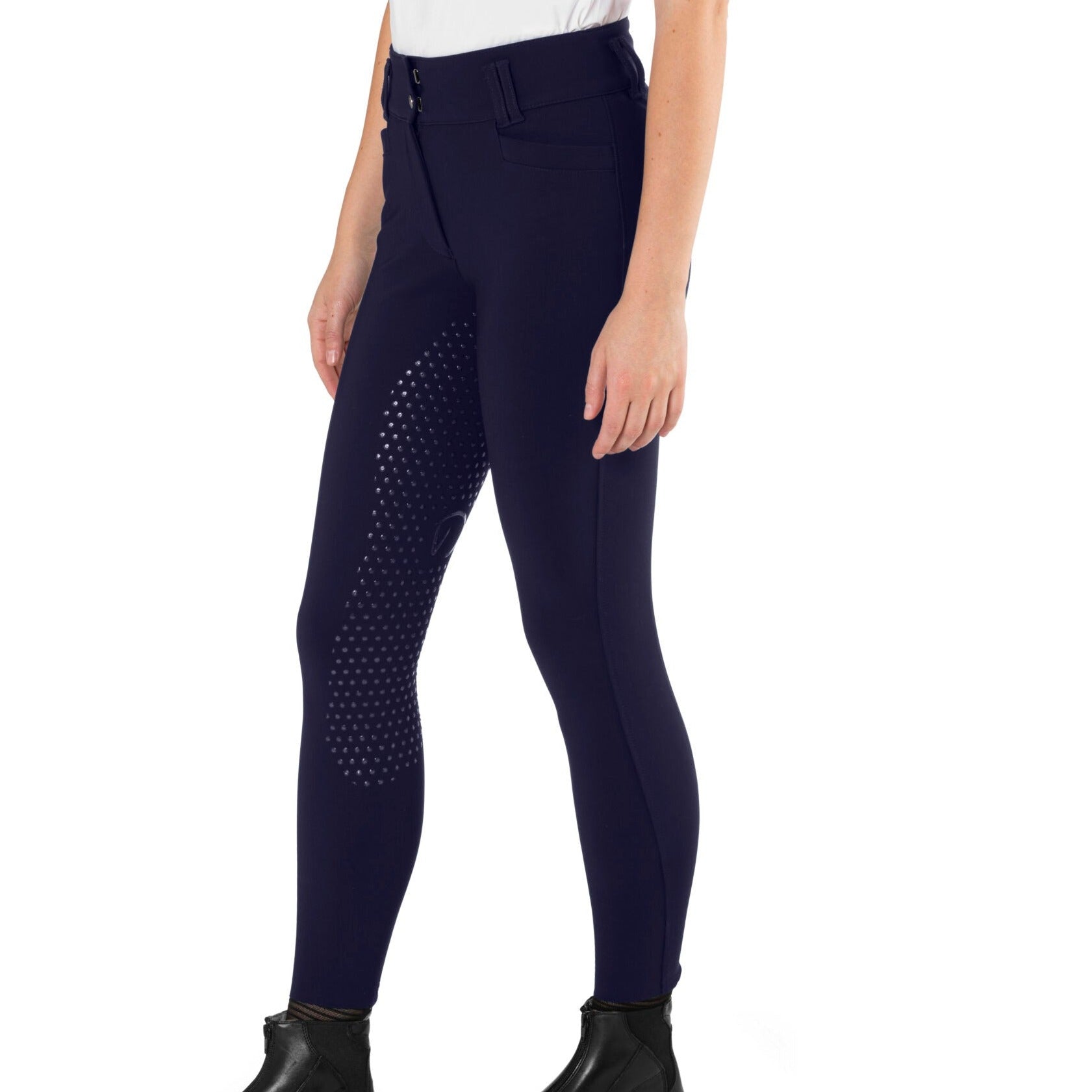 EGO7 Dressage CA High Waist Full Grip Breeches, Navy