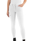 EGO7 Jumping CA High Waist Knee Grip Breeches, White