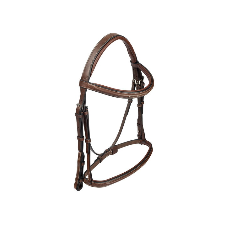 ADT Tack Imperial Bridle w/Raised Fancy Laced Reins, Brown