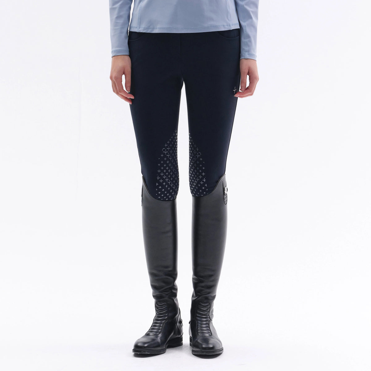 Trolle Athl High Waist Knee Grip Ladies Breeches, Navy