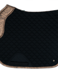 Sixteen Cypress Dressage Pad, Black & Gold Leaf