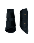 Sixteen Cypress Leatherette Splint Boots, Black