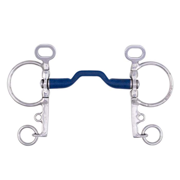 Bombers Polo Pelham 55 Bomber Blue Swivel Bit