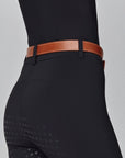 Yagya Signature Belt, Brown/Silver