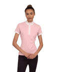 Chestnut Bay Sky Cool Ladies Short Sleeve Show Shirt, Blush