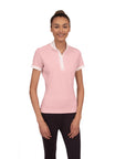 Chestnut Bay Sky Cool Ladies Short Sleeve Show Shirt, Blush