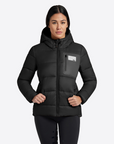 RG Nylon Quilted Hooded Puffer Jacket