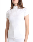 Montar MoViolet Ladies Short Sleeve Show Shirt, White