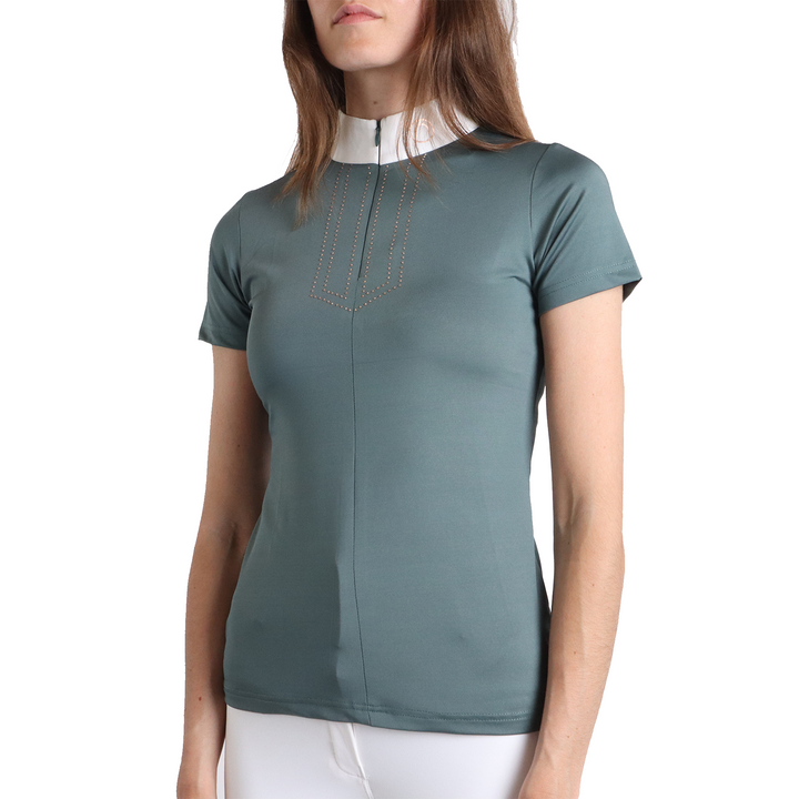 Montar MoViolet Ladies Short Sleeve Show Shirt, Jade