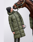 Cavallo CavalReza Ladies Long Winter Coat, Green
