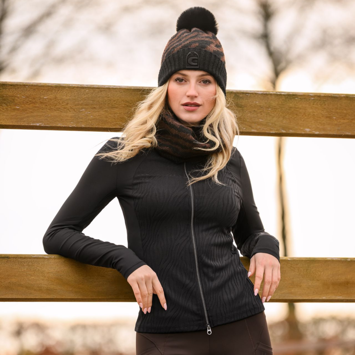 Cavallo CavalDelmy Ladies Beanie, Black Café