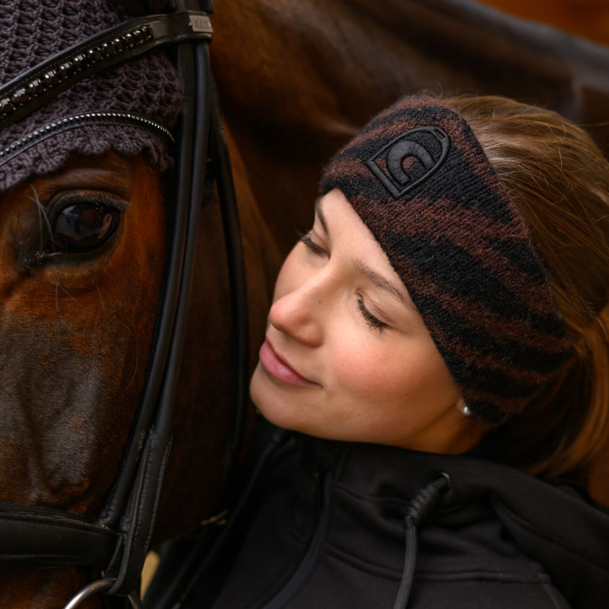 Cavallo CavalDove Ladies Headband, Black Café