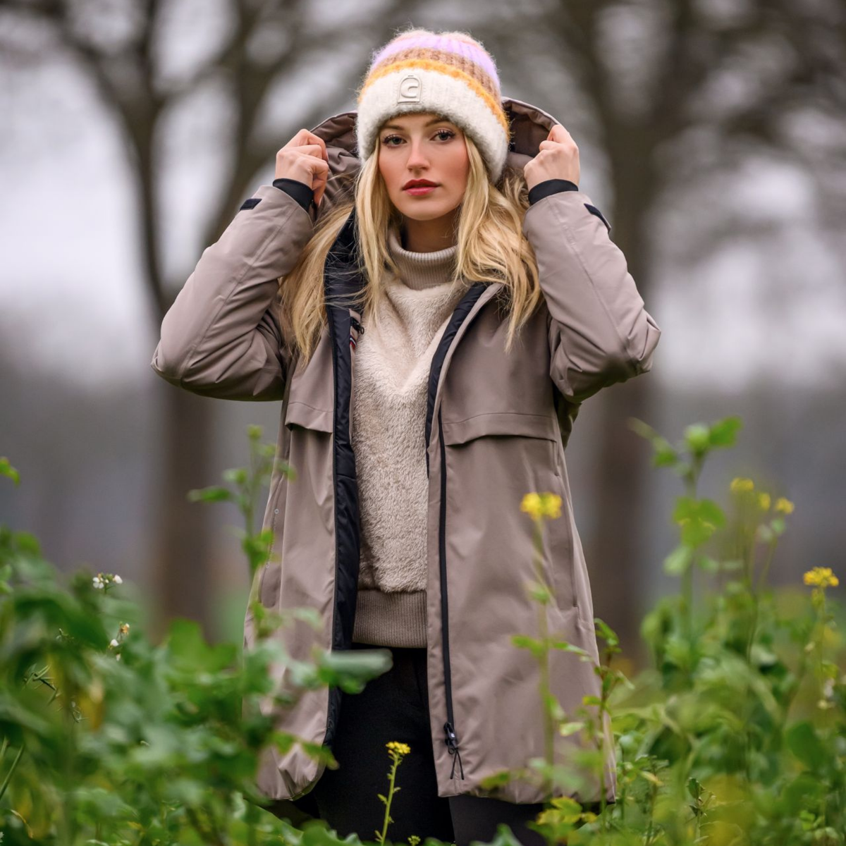 Cavallo CavalDuni Ladies Beanie, Stone Mix