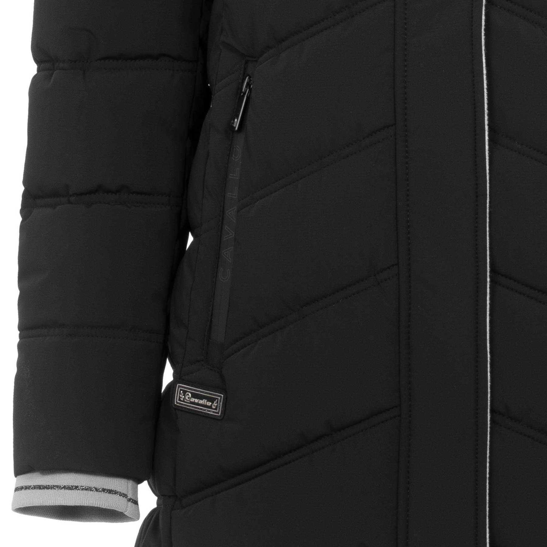 Cavallo CavalRhea Ladies Mid Length Winter Coat, Black