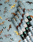 Hunt Seat Paper Co. Christmas Horse Holiday Gift Wrap
