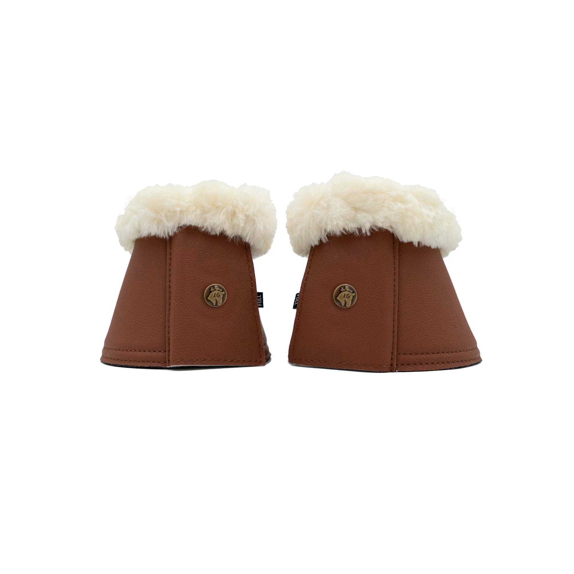 Sixteen Cypress Leatherette Bell Boots, Cognac
