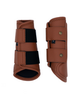 Sixteen Cypress Leatherette Splint Boots, Cognac