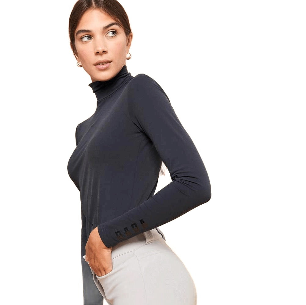 Dada Sport Consul Ladies Funnel Collar Long Sleeve T-Shirt, Thunderstorm