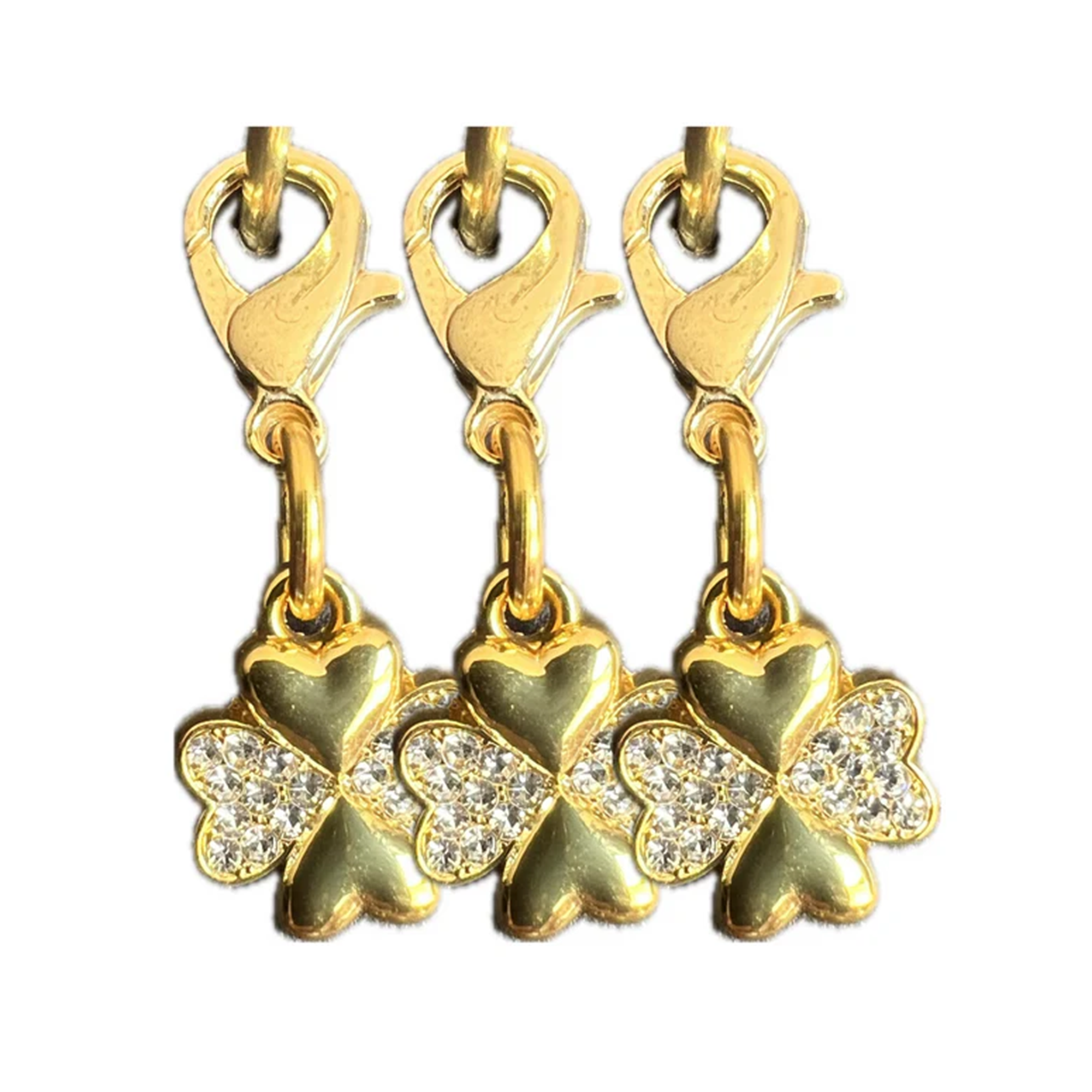 Dubois Cheval Lucky Clover Gold Braid Charm