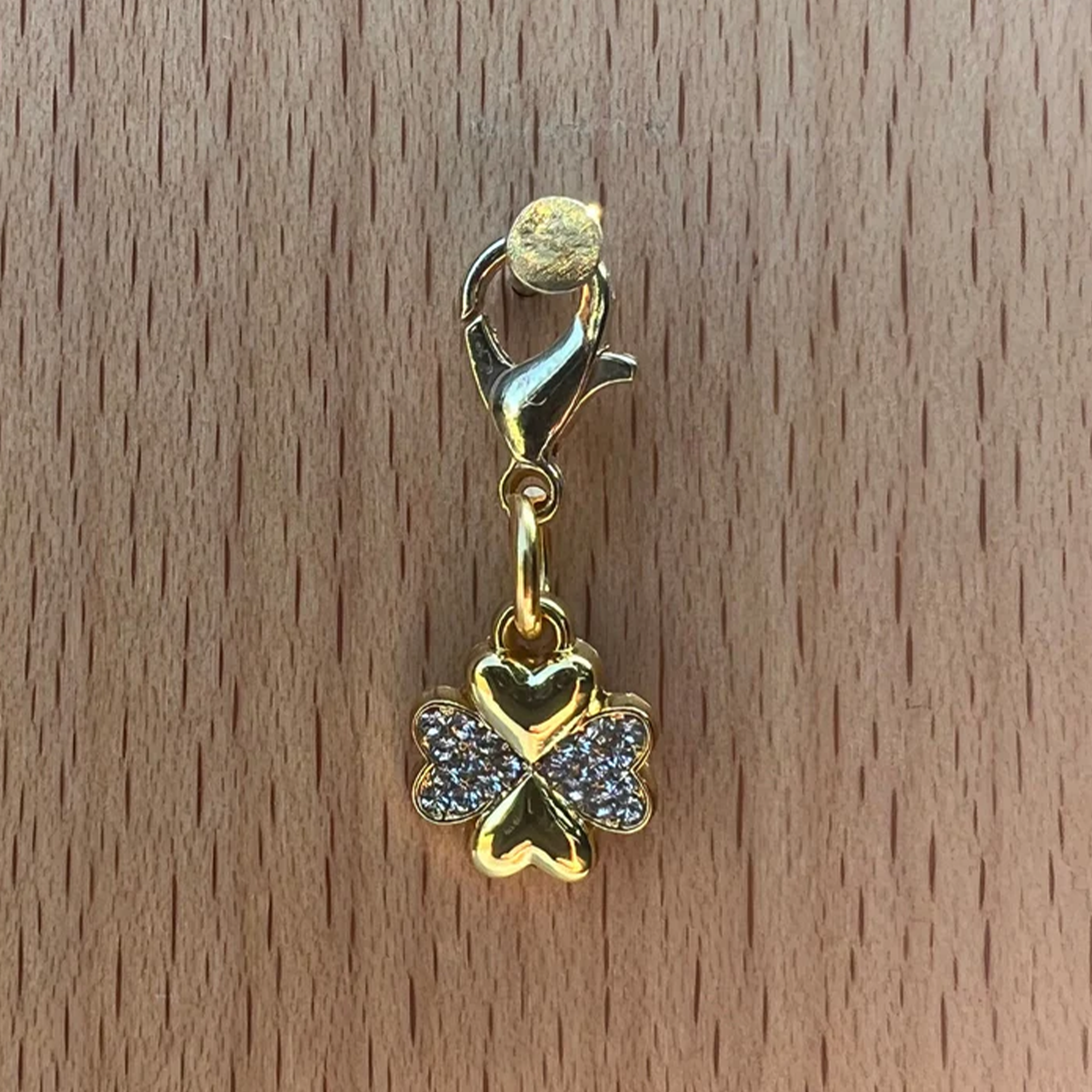 Dubois Cheval Lucky Clover Gold Braid Charm
