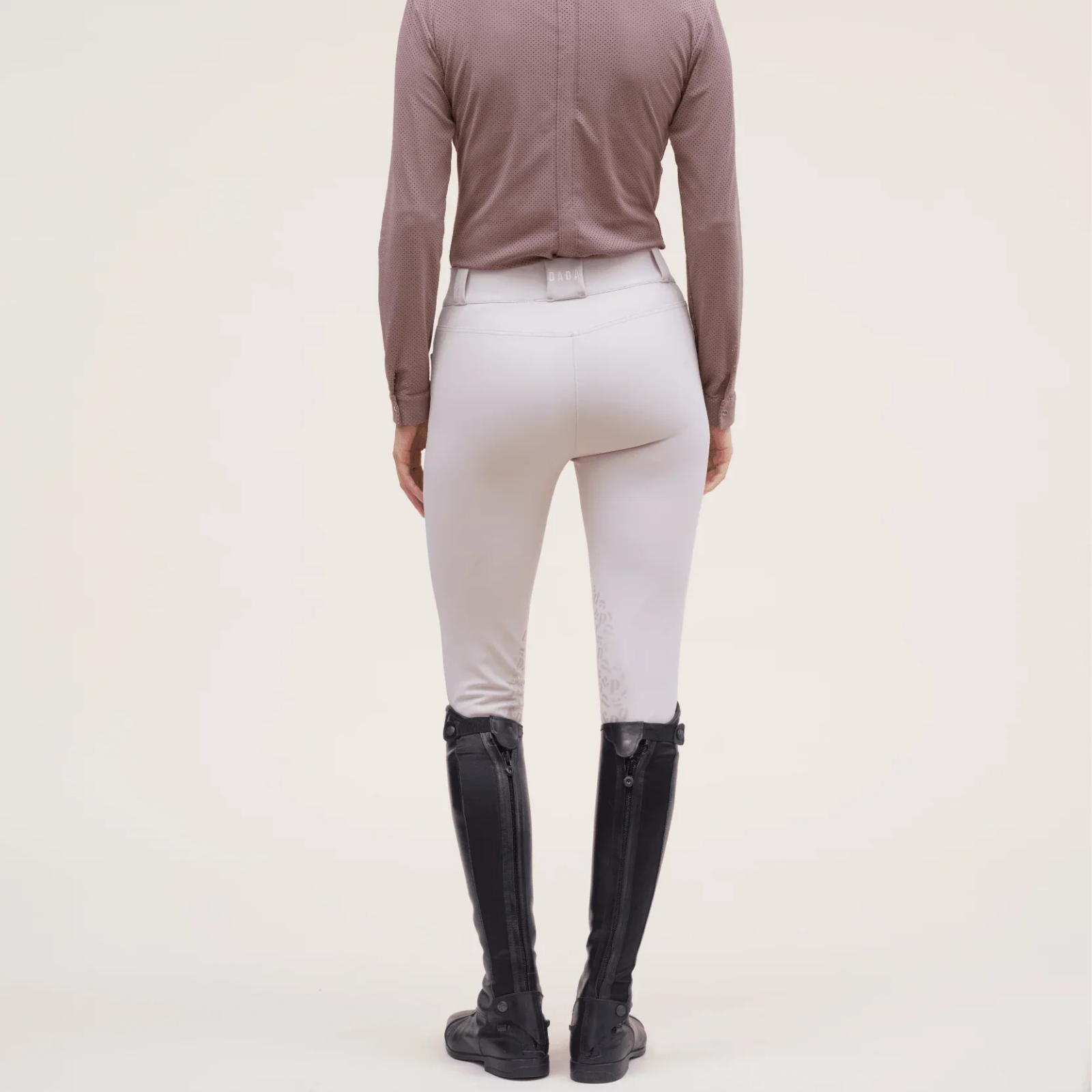 Dada Sport Kit New Ladies Knee Grip Breeches, Beige