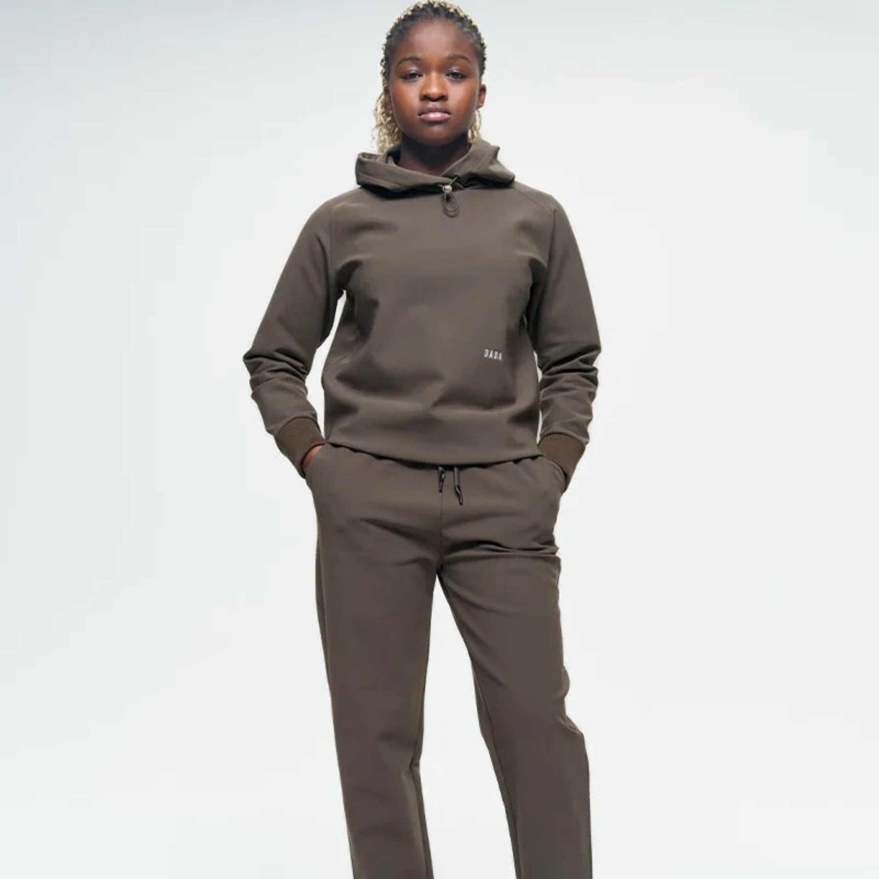Dada Sport Dali Ladies Hooded Sweatshirt, Green Bronze