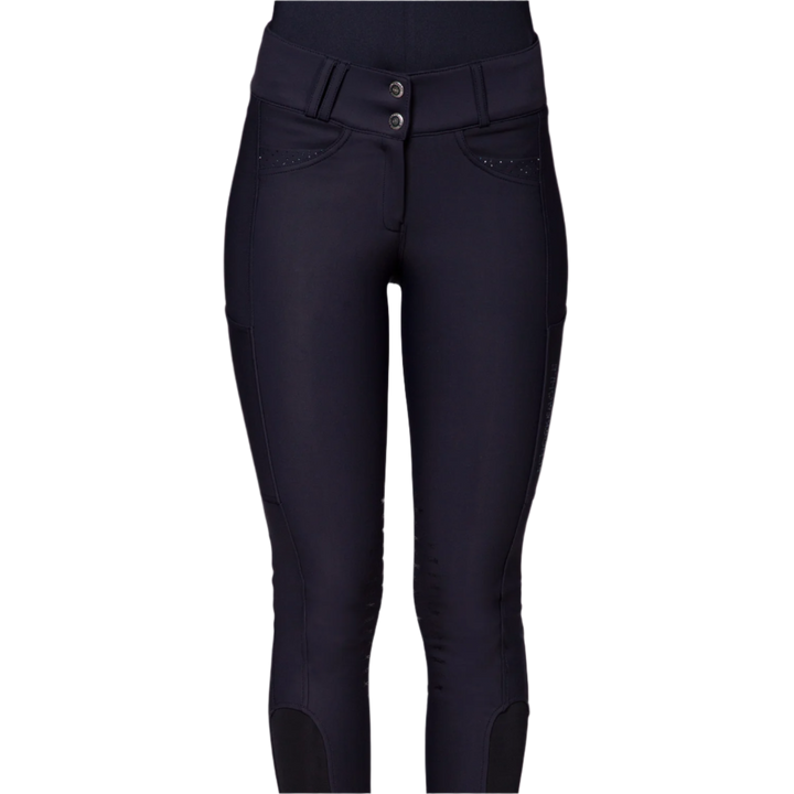 Schockemohle Darleen Ladies Knee Grip Breeches, Dark Blue