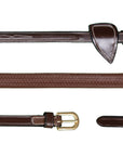 Dy'on 1/2 Rubber Reins Brown Full, D Collection