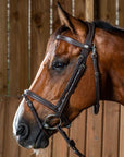 Dy'on Flash Noseband Bridle With Snap Hooks, Brown, Working By Dy'on