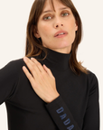 Dada Sport Consul Ladies Funnel Collar Long Sleeve T-Shirt, Midnight