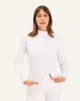 Dada Sport Opale Ladies Long Sleeve Competition Shirt, White
