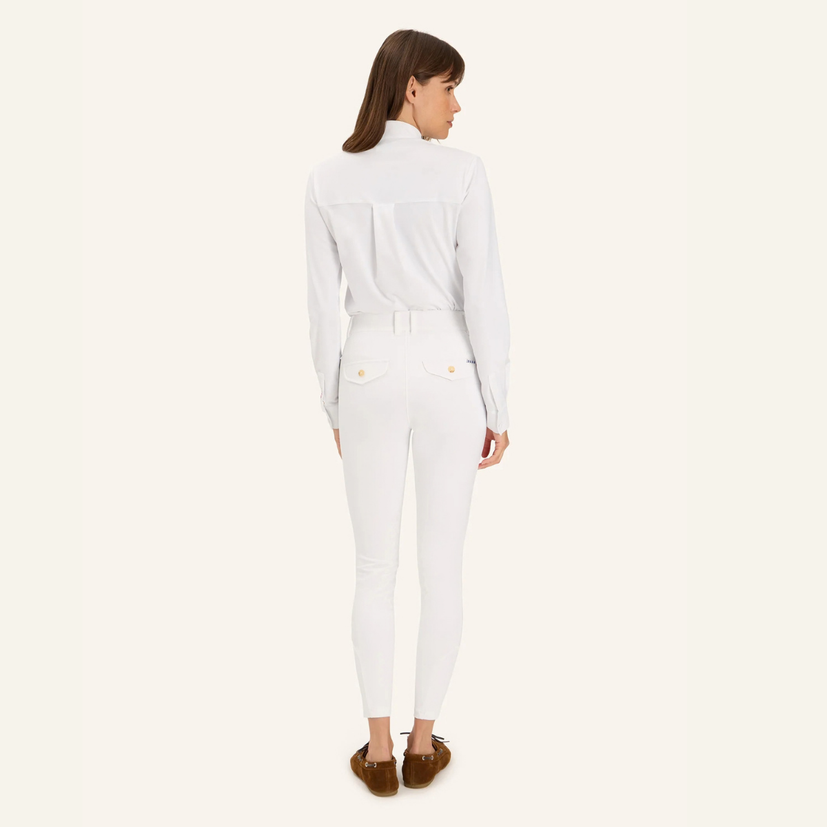 Dada Sport Opale Ladies Long Sleeve Competition Shirt, White