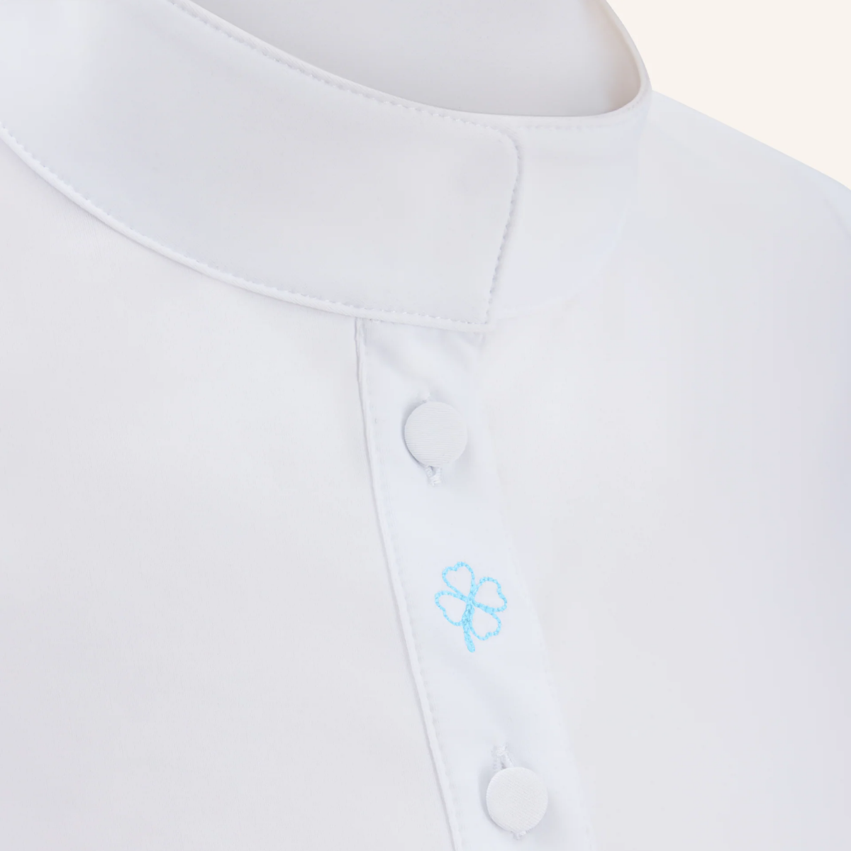 Dada Sport Opale Ladies Long Sleeve Competition Shirt, White