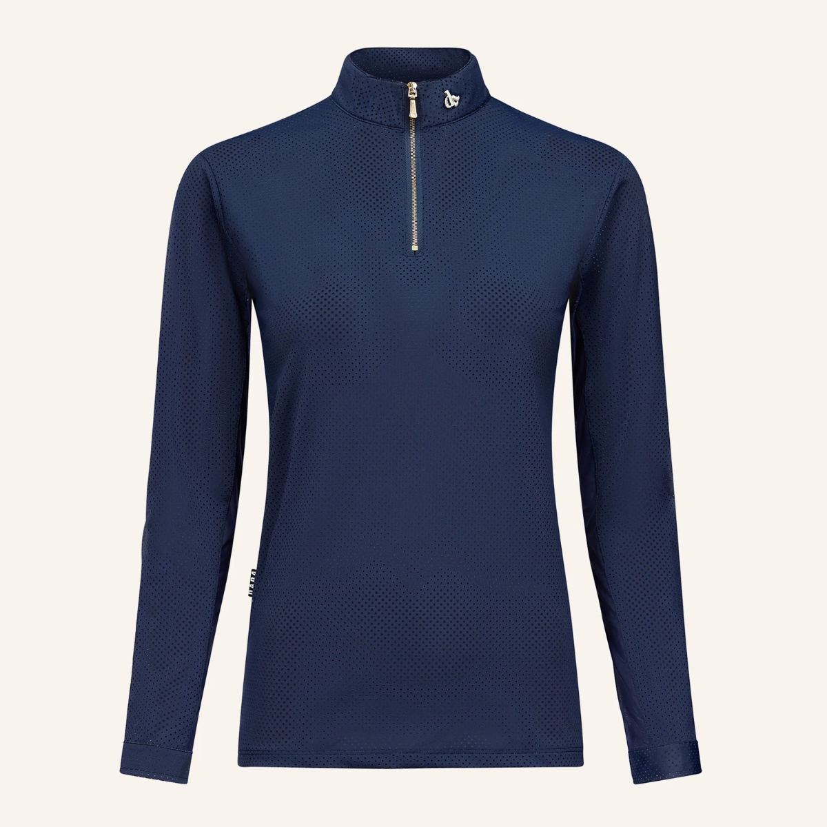 Dada Sport Pablito Perforated Ladies Long Sleeve Training Shirt, Dark Baltique