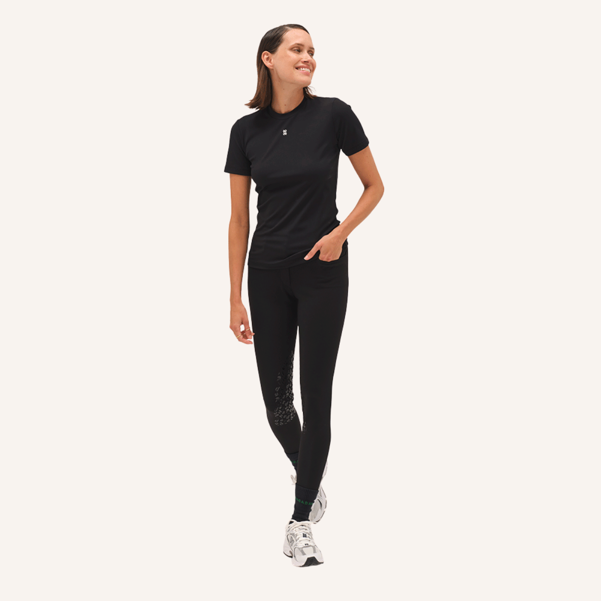 Dada Sport Berlin Ladies Short Sleeve Training Shirt, Black