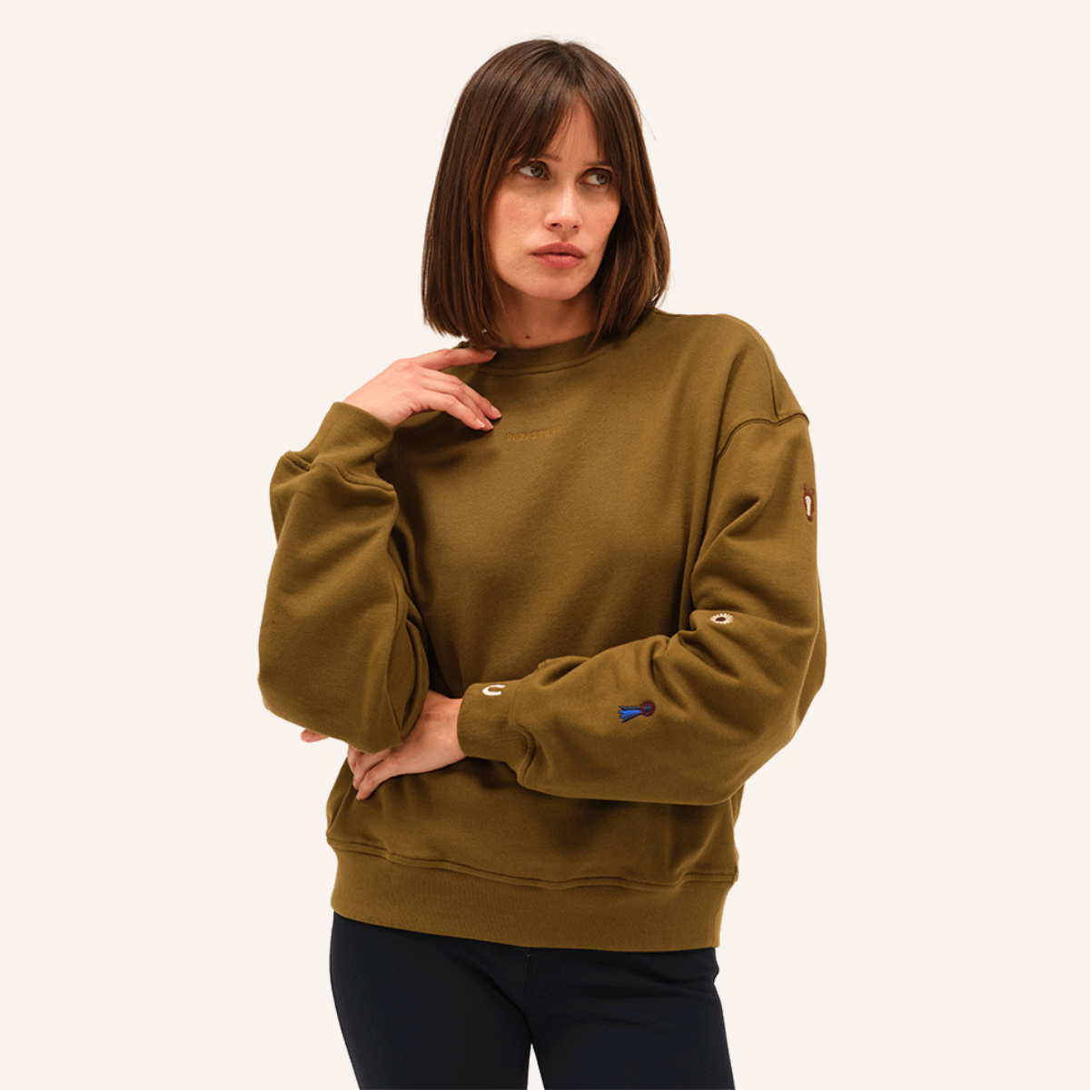 Dada Sport Birman Ladies Cotton Sweatshirt, Amber Gold