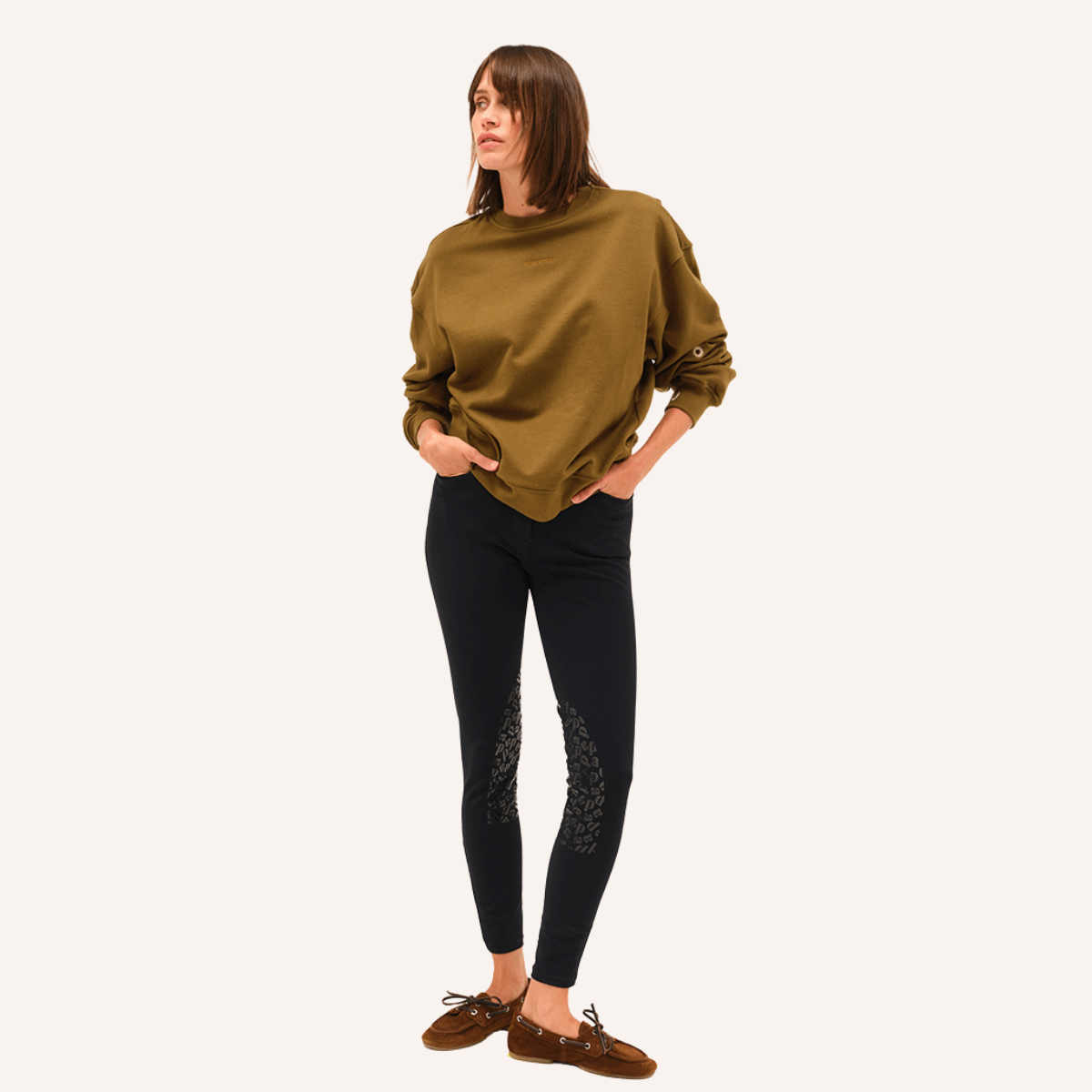 Dada Sport Birman Ladies Cotton Sweatshirt, Amber Gold