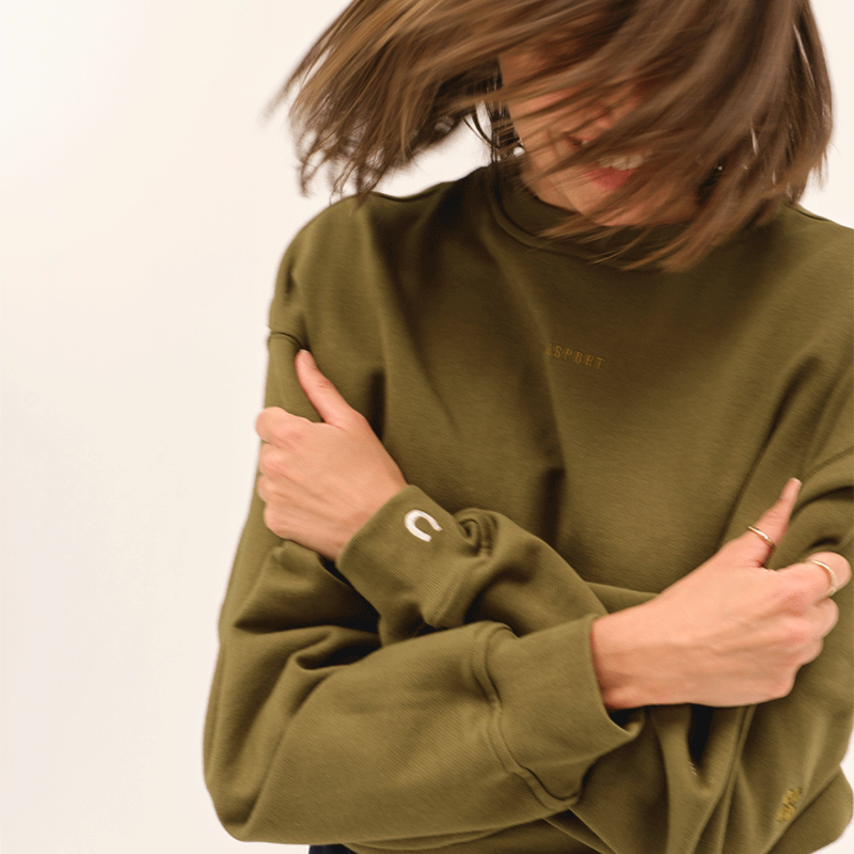 Dada Sport Birman Ladies Cotton Sweatshirt, Amber Gold