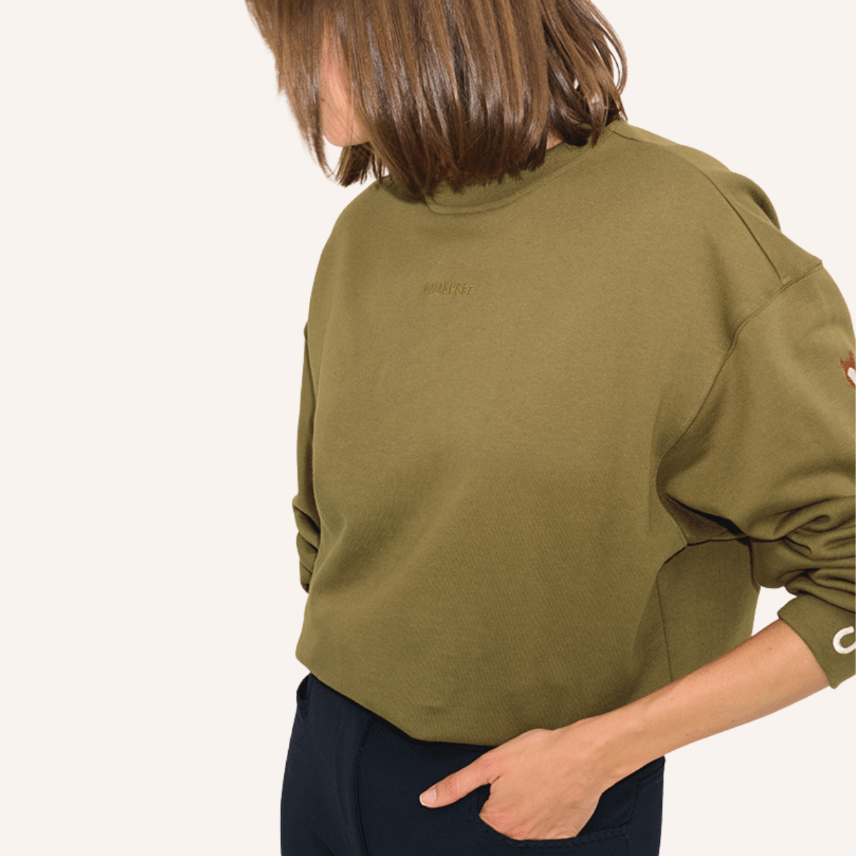 Dada Sport Birman Ladies Cotton Sweatshirt, Amber Gold