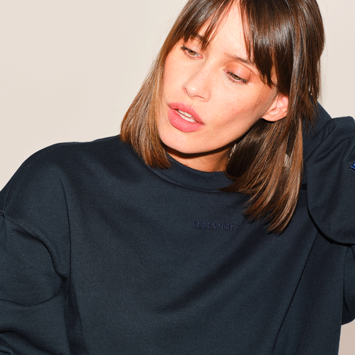 Dada Sport Birman Ladies Cotton Sweatshirt, Navy