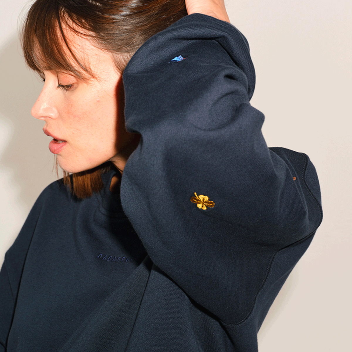 Dada Sport Birman Ladies Cotton Sweatshirt, Navy