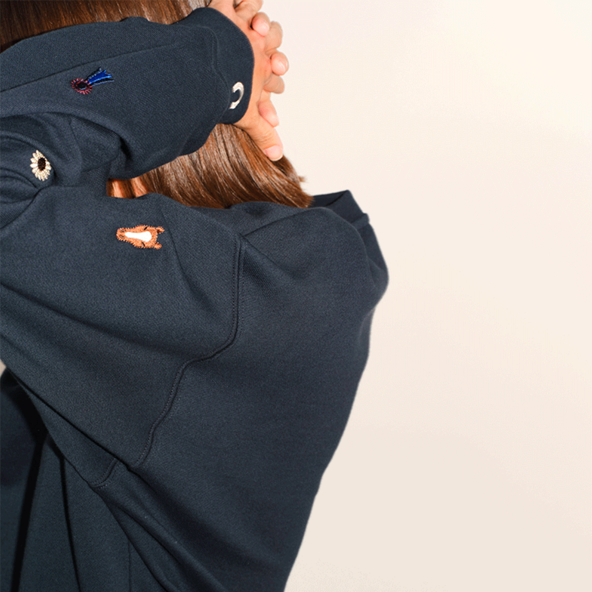 Dada Sport Birman Ladies Cotton Sweatshirt, Navy