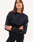 Dada Sport Birman Ladies Cotton Sweatshirt, Navy
