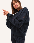 Dada Sport Birman Ladies Cotton Sweatshirt, Navy