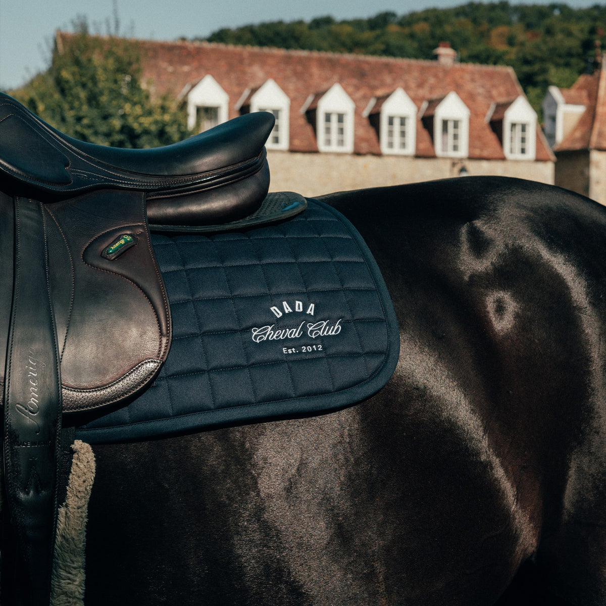 Dada Sport Deuxcatsix Cheval Club Saddle Pad, Navy